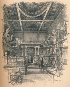 Innenraum des Bankettsaals, Whitehall Palace, 1902 von Thomas Robert Way