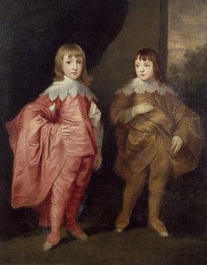 George Villiers, Herzog von Buckingham und sein Bruder, Lord Francis Villiers, nach Van Dyck
