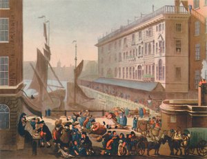 Billingsgate-Fischmarkt, 1808, 1944 von Thomas Rowlandson, Augustus Charles Pugin