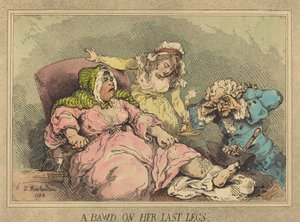 Eine Kupplerin auf ihren letzten Beinen von Thomas Rowlandson