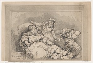 Eine Kupplerin auf ihren letzten Beinen von Thomas Rowlandson