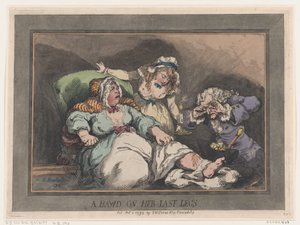 Eine Kupplerin auf ihren letzten Beinen, 1. Oktober 1792 von Thomas Rowlandson