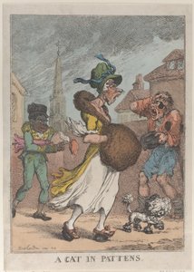 Eine Katze in Pantoffeln, 1812 von Thomas Rowlandson