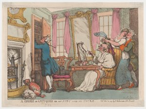 Ein Paar Antiquitäten oder meine Tante und mein Onkel, 20. November 1807 von Thomas Rowlandson