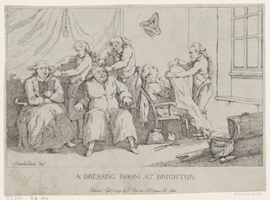 Ein Ankleidezimmer in Brighton, 1. September 1790 von Thomas Rowlandson