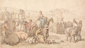 Ein Jahrmarkt auf dem Land von Thomas Rowlandson