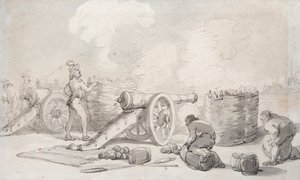 Eine französische Artilleriedivision im Einsatz