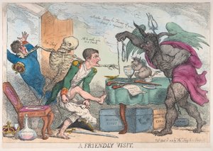 Ein freundlicher Besuch, 16. April 1814 von Thomas Rowlandson