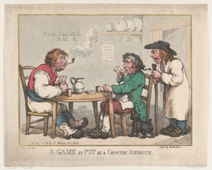 Ein Spiel in einem Landgasthaus von Thomas Rowlandson