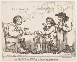 Ein Spiel bei Put in einem Landgasthaus von Thomas Rowlandson
