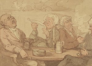 Ein Herrenclub von Thomas Rowlandson