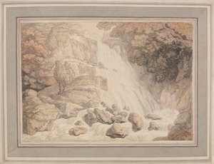 Ein hoher Wasserfall