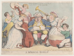 Eine musikalische Familie, 30. August 1802 von Thomas Rowlandson