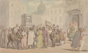 Eine Punch-und-Judy-Show von Thomas Rowlandson