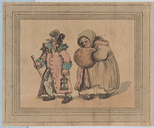 Rückkehr von einem Besuch, 3. April 1798 von Thomas Rowlandson