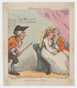 Rückkehr von einem Spaziergang, 1. Oktober 1799 von Thomas Rowlandson