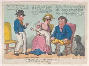 Abrechnung der Frau eines Seemanns, 15. Juli 1812 von Thomas Rowlandson