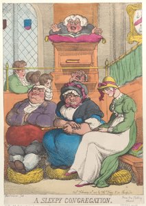 Eine schläfrige Gemeinde, 12. Februar 1811 von Thomas Rowlandson