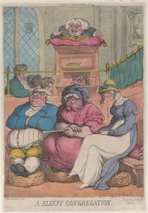 Eine schläfrige Gemeinde, 12. Februar 1811 von Thomas Rowlandson