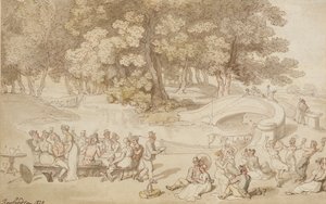 Ein gesellschaftlicher Feiertag, 1820 von Thomas Rowlandson