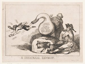 Ein Theatralischer Chemiker, Mai 1786 von Thomas Rowlandson