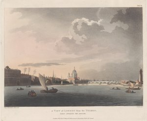 Ansicht von London von der Themse von Thomas Rowlandson