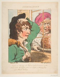 Bewunderung Le Brun Travestiert, oder Karikaturen der Leidenschaften, 20. Januar 1800 von Thomas Rowlandson