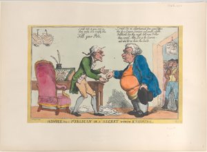 Ratschlag an einen Gastwirt oder ein Geheimnis, das es wert ist, gewusst zu werden, 1810 von Thomas Rowlandson