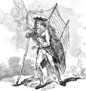 Aerostation out at Elbows oder Der wandernde Aeronaut, 1786 von Thomas Rowlandson