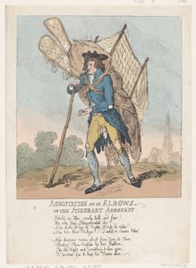 Aerostation out at Elbows, oder Der wandernde Aeronaut, 5. September 1785 von Thomas Rowlandson