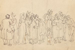 Albumzeichnung von Thomas Rowlandson
