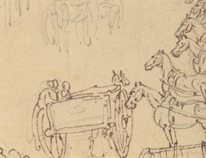 Albumzeichnung von Thomas Rowlandson