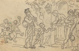 Albumzeichnung von Thomas Rowlandson