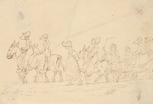 Albumzeichnung von Thomas Rowlandson