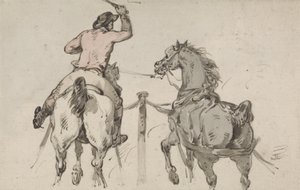 Ein englischer Postillion, ca. 1785 von Thomas Rowlandson