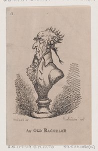 Ein alter Junggeselle von Thomas Rowlandson