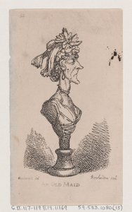 Eine alte Jungfer, 1808 von Thomas Rowlandson