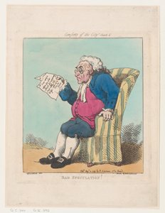 Schlechte Spekulation von Thomas Rowlandson