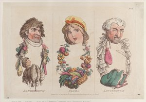 Barberorum, Flora, Lawyerorum, 15. August 1800 von Thomas Rowlandson
