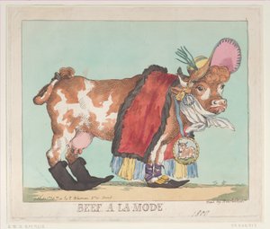 Beef à la Mode, 14. Februar 1800 von Thomas Rowlandson