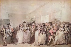 Box Lobby Loungers von 1785 von Thomas Rowlandson