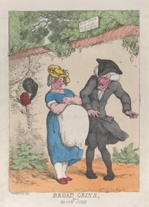 Breite Grinsen, oder ein schwarzer Witz, 4. Juni 1812 von Thomas Rowlandson