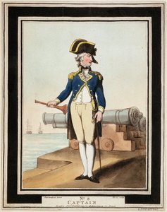 Kapitän der Royal Navy im 18. Jahrhundert von Thomas Rowlandson