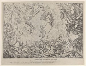Chaos ist wieder da!, 4. Februar 1791 von Thomas Rowlandson
