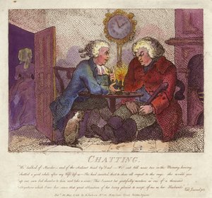 Plaudern aus Boswells Hebridenreise von Thomas Rowlandson