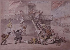 Cockburns Theater in Flammen