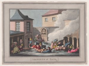 Annehmlichkeiten von Bath, Platte 7, 6. Januar 1798 von Thomas Rowlandson