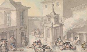 Annehmlichkeiten von Bath: Das Bad von Thomas Rowlandson