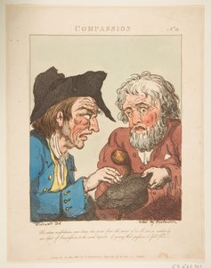 Compassion Le Brun Travested, oder Karikaturen der Leidenschaften von Thomas Rowlandson