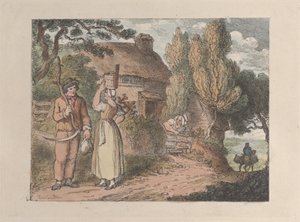 Cornwall, ein Aufseher, aus Ansichten in Cornwall, 1812 von Thomas Rowlandson
